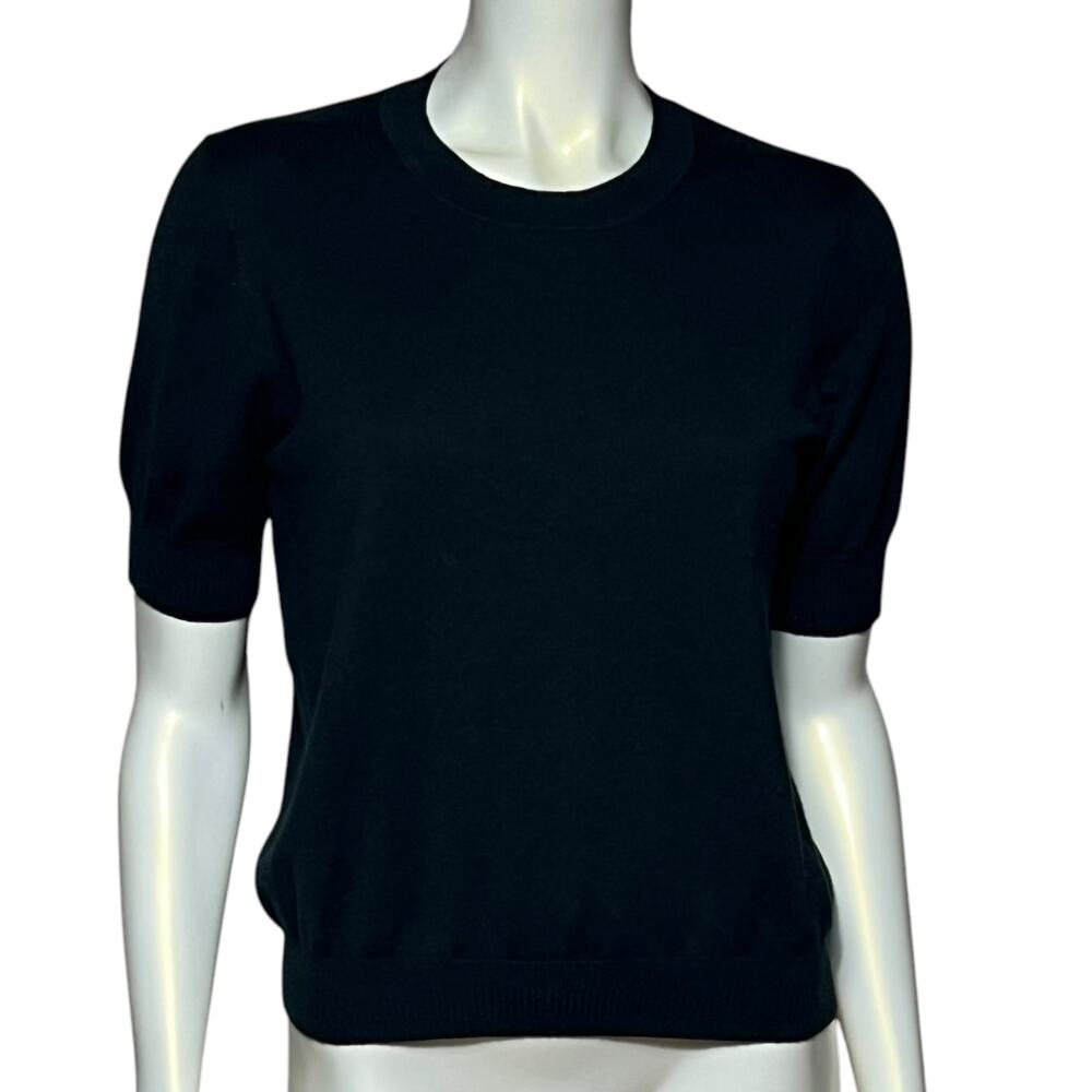 J. Crew Midnight Black Short Sleeve Top